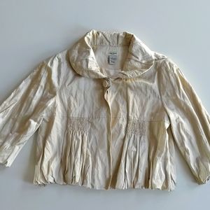 Cream colored dress jacket